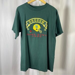 Vintage 1995 Midwest Embroidery Oregon Ducks Rose Bowl Embroidered Graphic Tee